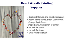 Load image into Gallery viewer, Fall Heart Wreath Painting Tutorial