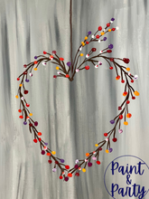 Load image into Gallery viewer, Fall Heart Wreath Painting Tutorial