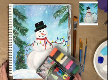 Load image into Gallery viewer, Snowman with Lights Painting Tutorial
